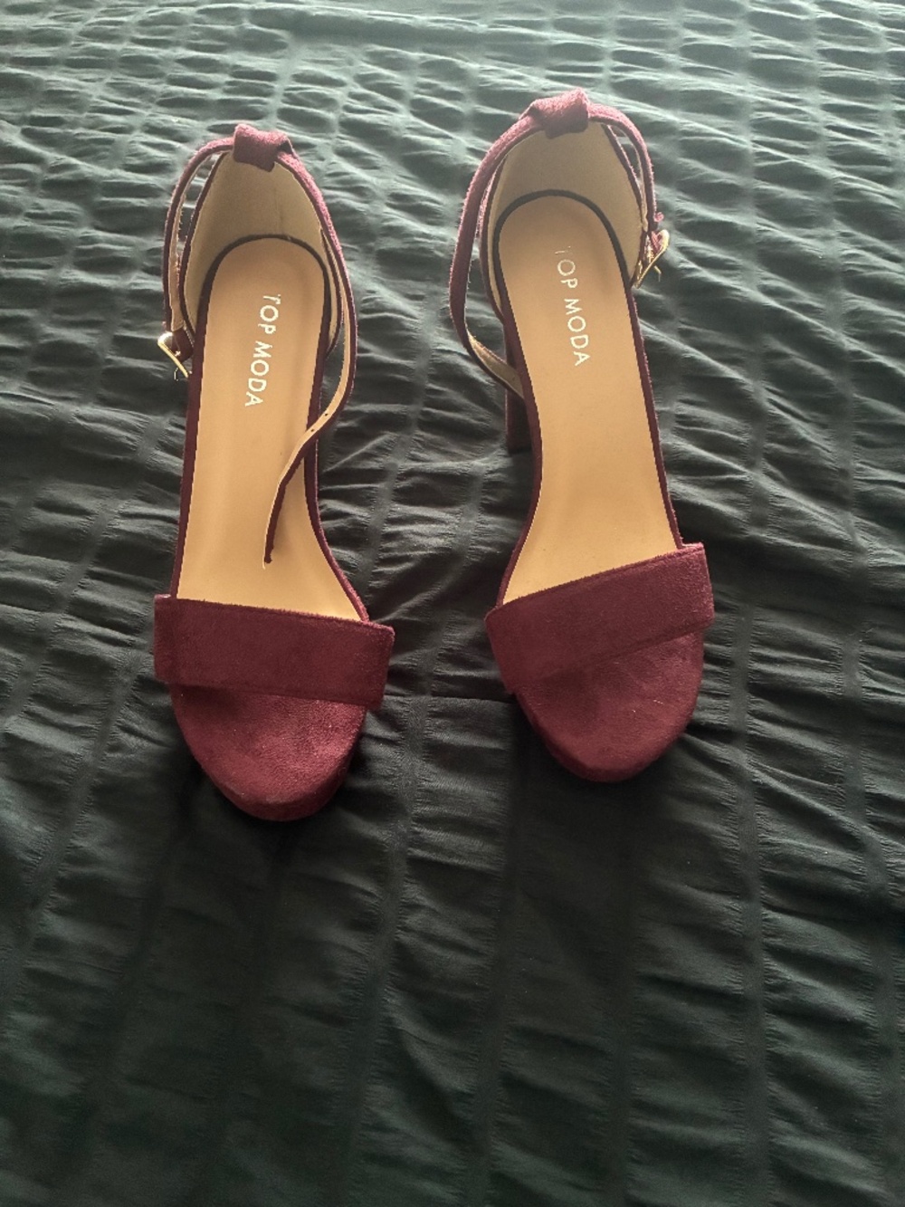 Red Vintage 90s Top Moda Heel Pumps